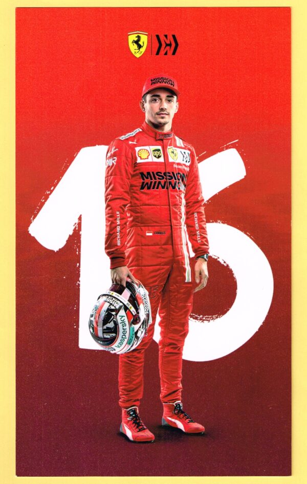 Cartolina Scuderia Ferrari 2021 Mission Winnow Charles Leclerc